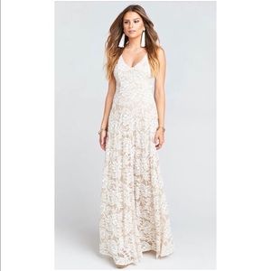 Beautiful lace show me your mumu dress size s